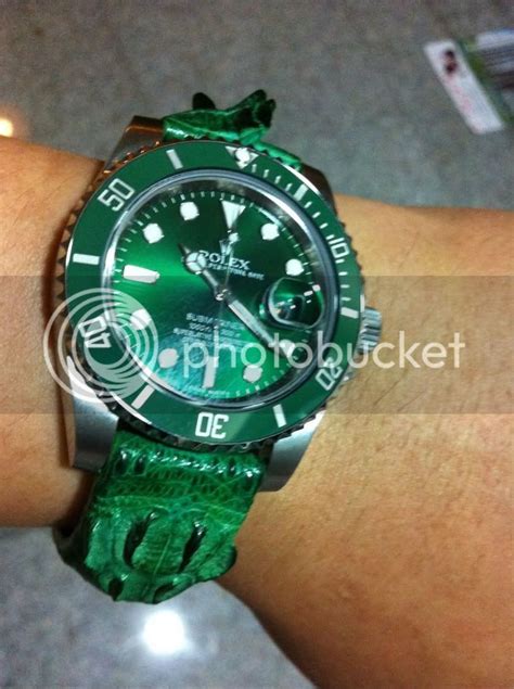 rolex hulk leather strap